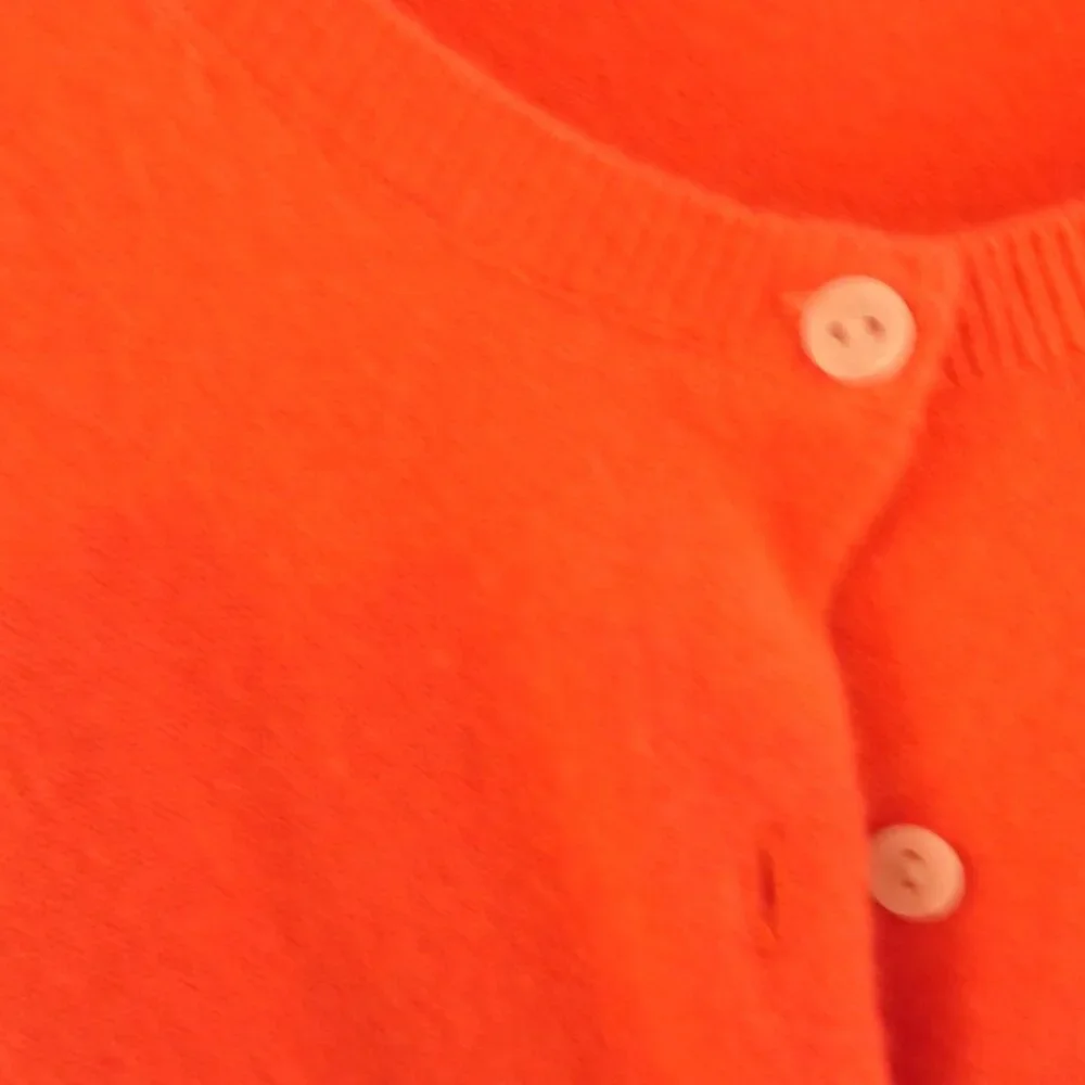 Lands’ End 100% Cashmere Cardigan Sweater Coral Plus Size 2X - Picture 9 of 11